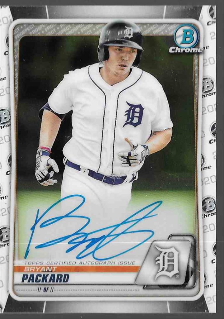 2020 Bowman Chrome Prospect Autographs CPA-BP Bryant Packard